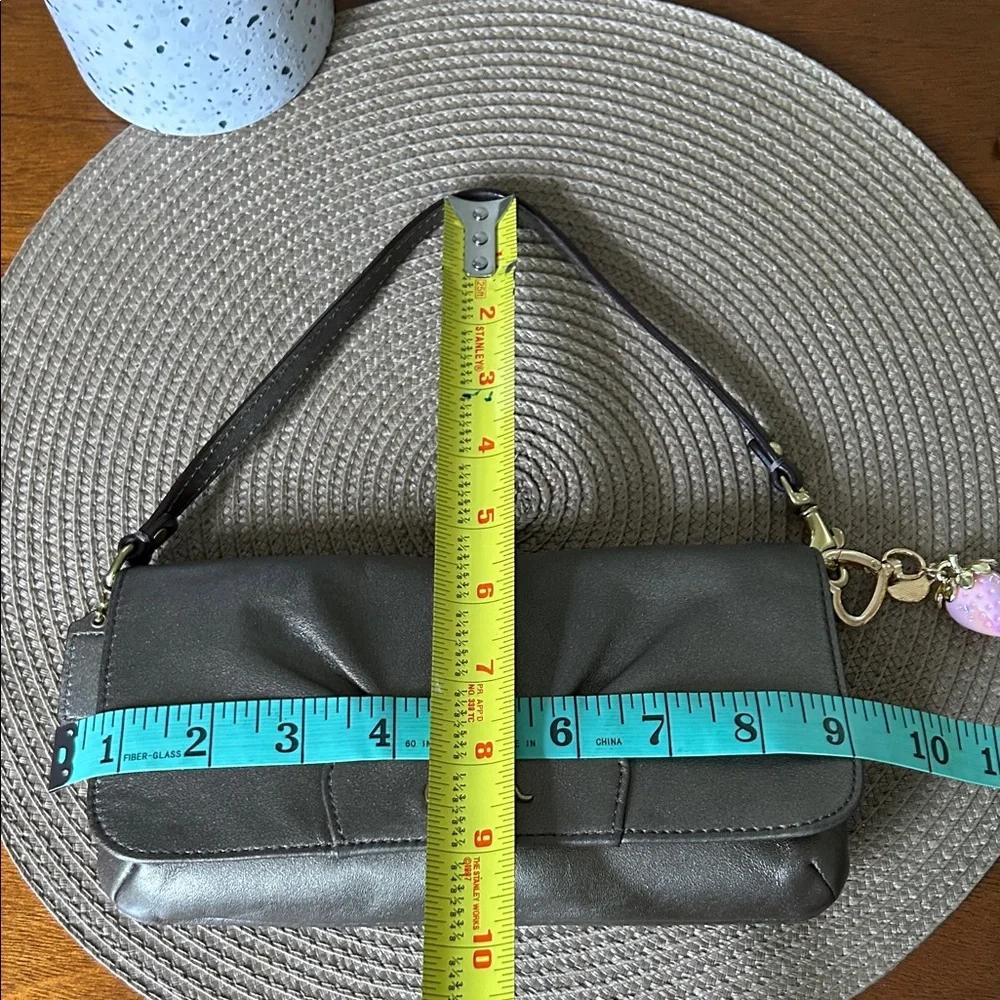 Coach Vintage Metallic Taupe Shoulder Bag - Picture 9 of 9